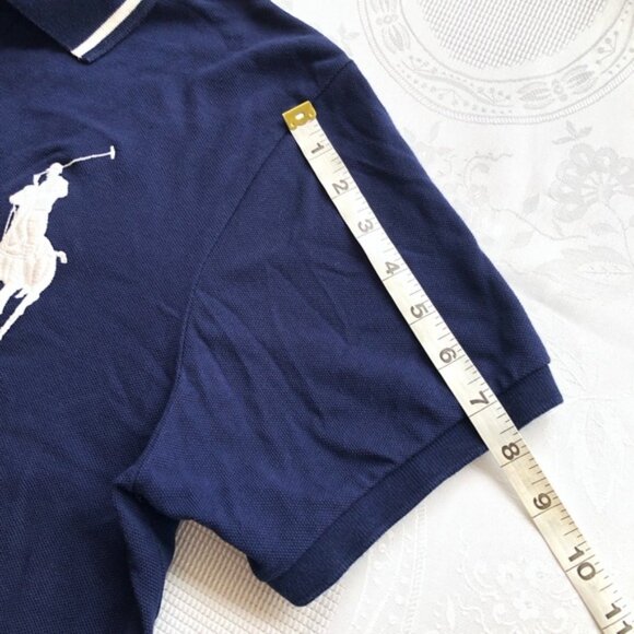 Polo Ralph Lauren Big Pony Rugby Shirt Men’s Size L Red/White/Blue Costomer-Fit - Picture 14 of 16